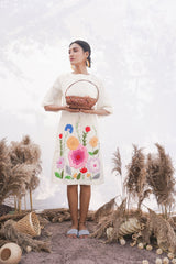 Garden Hand Embroidery Dress - Spin Wheel